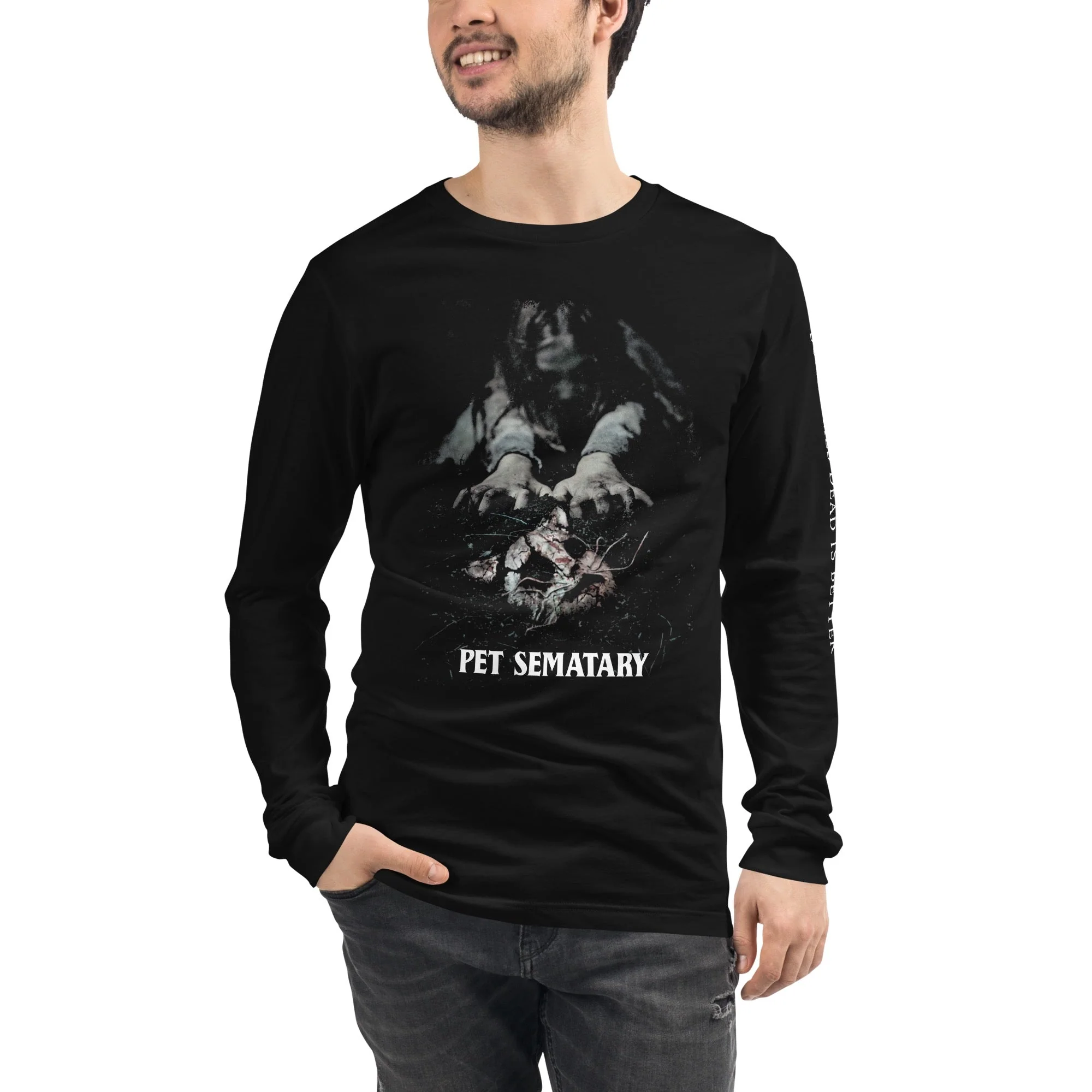 Pet Sematary (2019) Sometimes Dead Is Better Adult Long Sleeve T-Shirt - Image 3