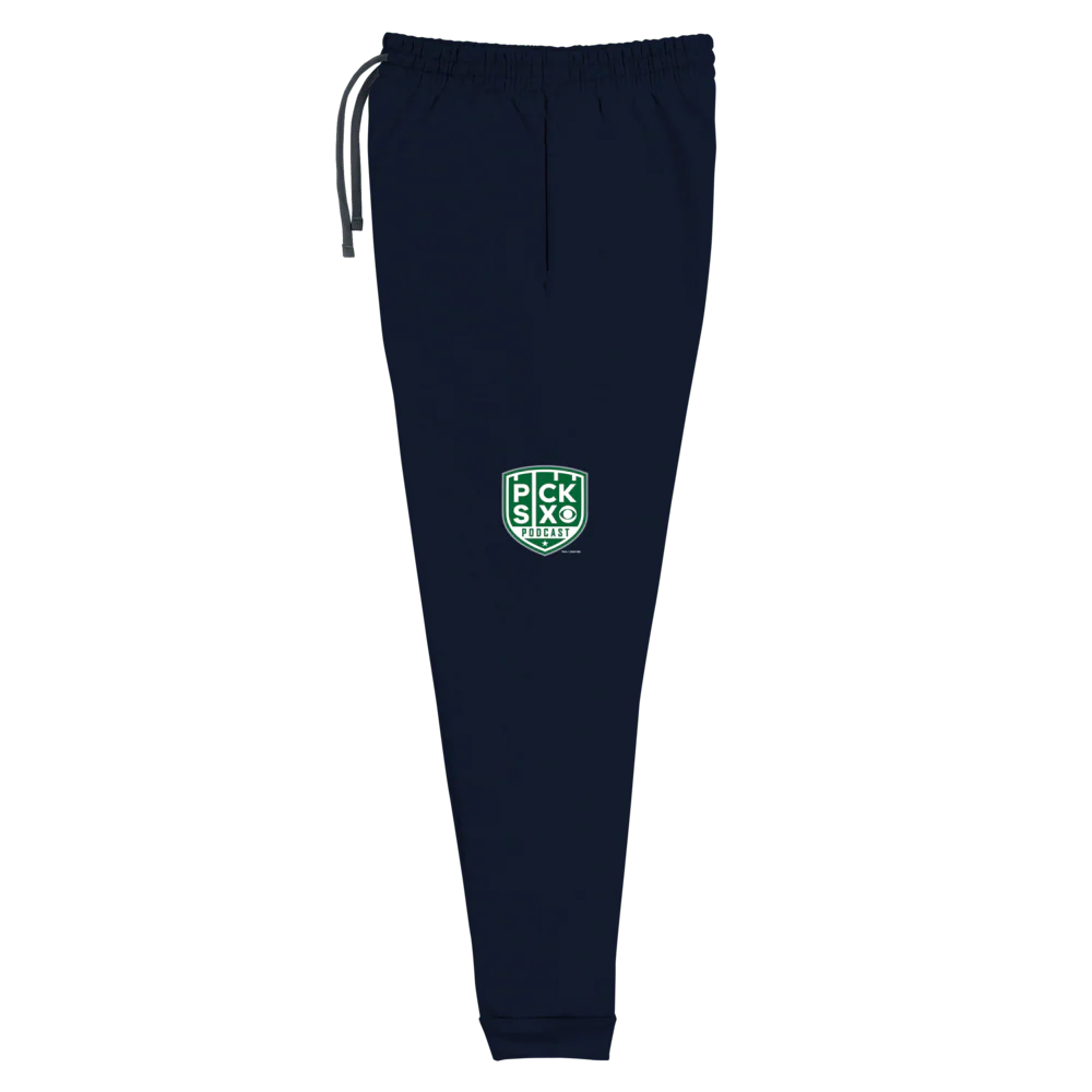 Pick Six Podcast Logo Adult Fleece Joggers - Image 13