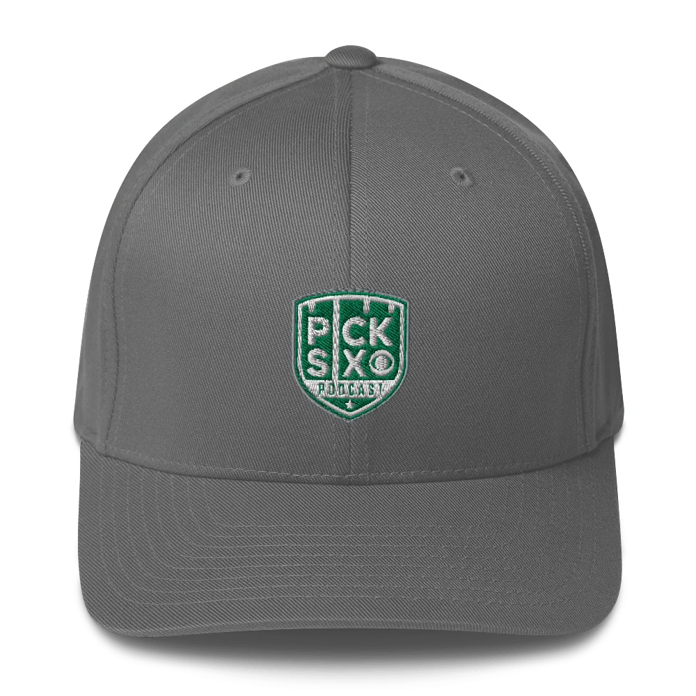 Pick Six Podcast Logo Embroidered Hat - Image 3