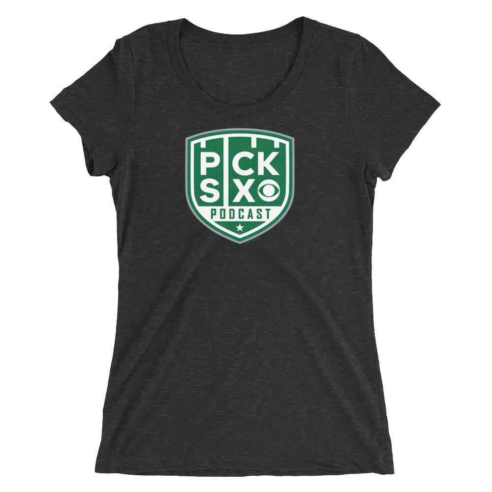 Pick Six Podcast Logo Women's Tri-Blend Short Sleeve T-Shirt