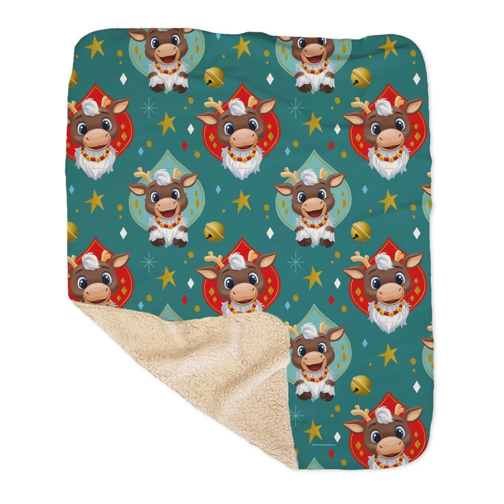 Reindeer in Here Sherpa Blanket - Image 4