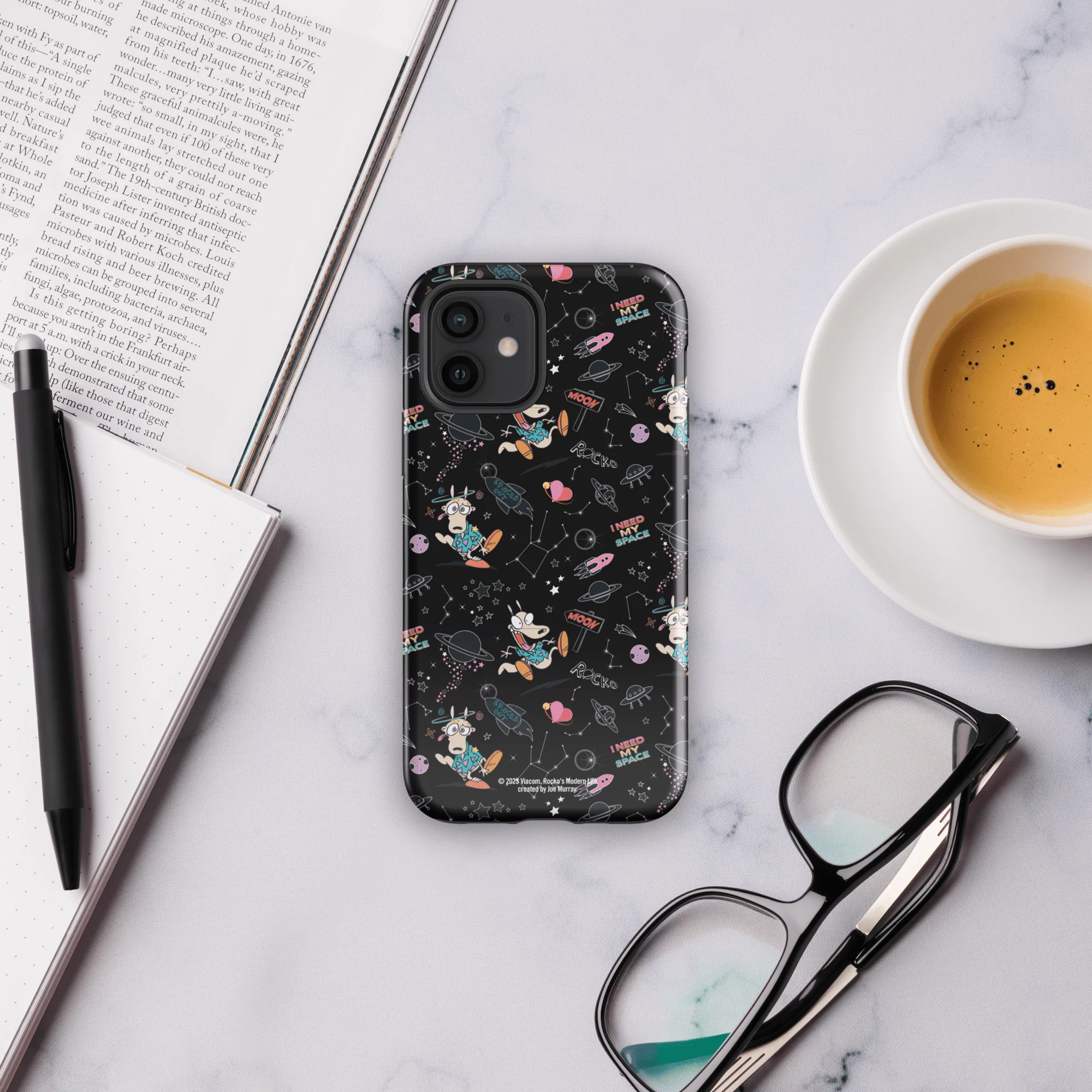 Rocko's Modern Life Space Pattern Tough Phone Case - iPhone - Image 3