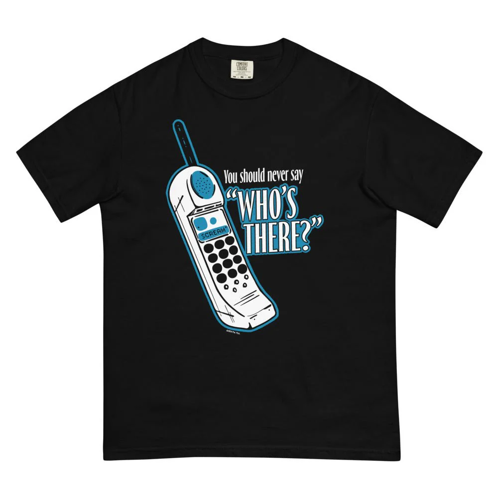 Scream Who's There? Unisex Comfort Colors T-Shirt