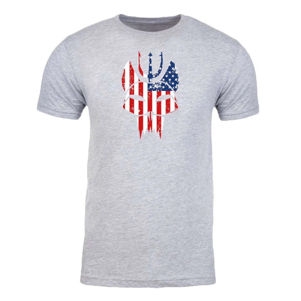 SEAL Team Bravo American Flag Adult Short Sleeve T-Shirt - Image 3