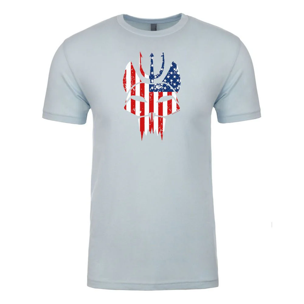 SEAL Team Bravo American Flag Adult Short Sleeve T-Shirt - Image 4
