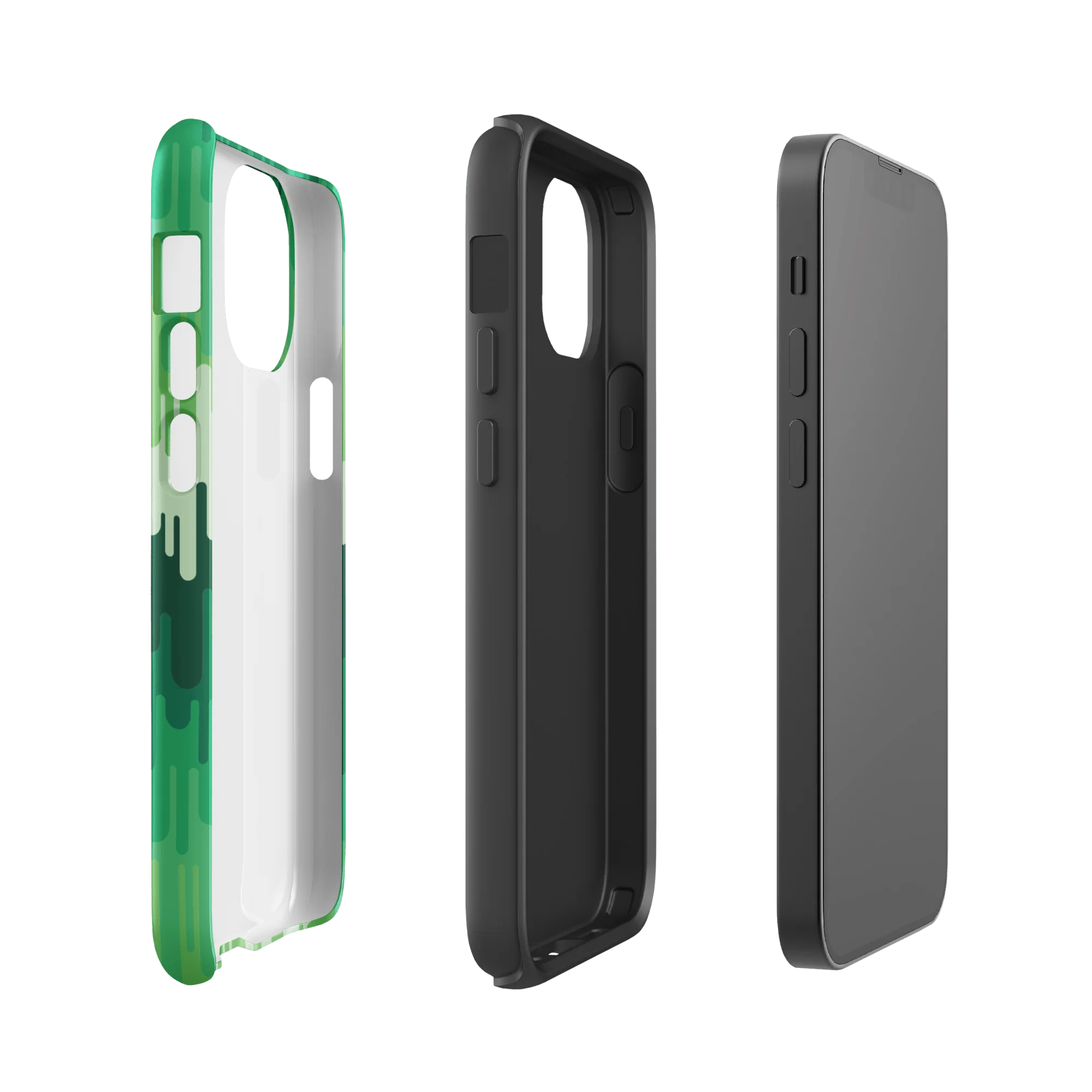 Slime Ombre Green Tough Phone Case - iPhone - Image 17