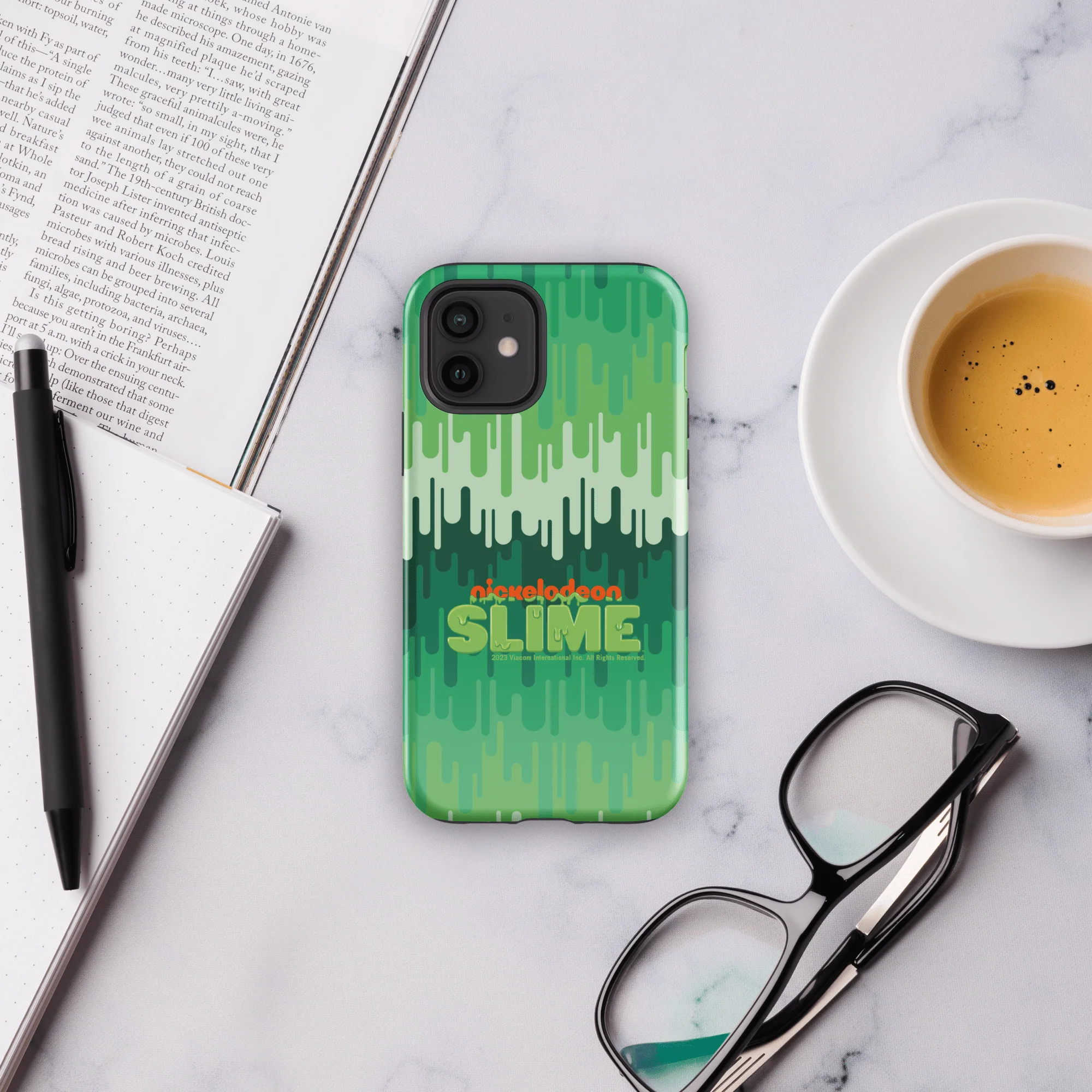 Slime Ombre Green Tough Phone Case - iPhone - Image 3
