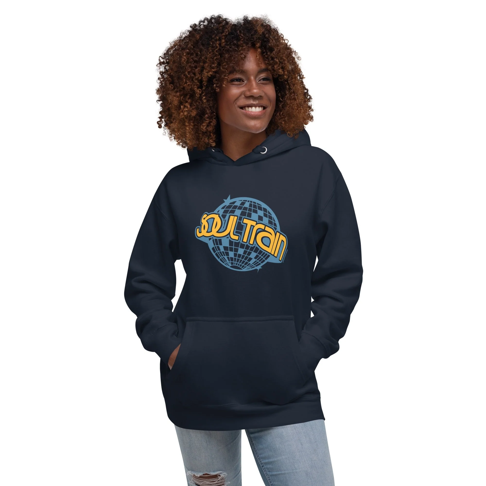 Soul Train Disco Ball Unisex Premium Hoodie - Image 4