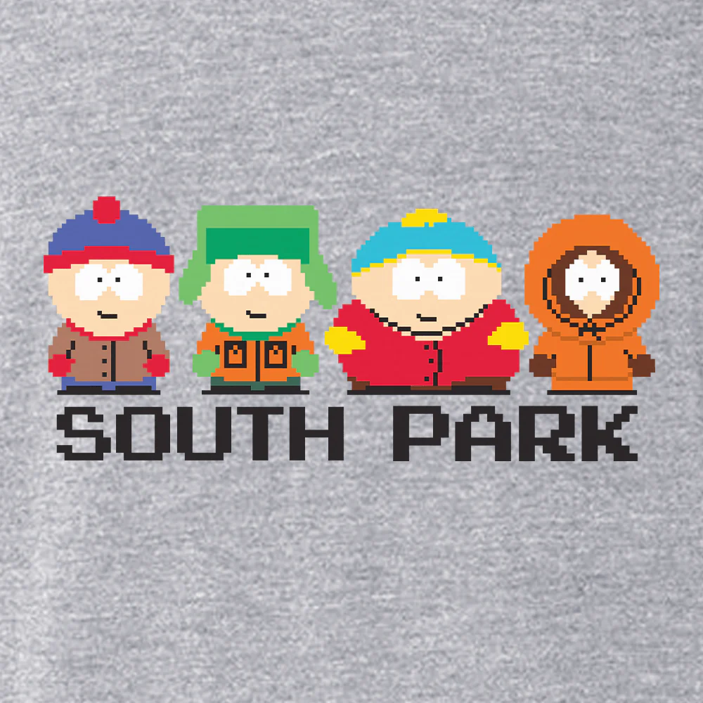 South Park 8-Bit Characters Men's Tri-Blend T-Shirt - Image 2