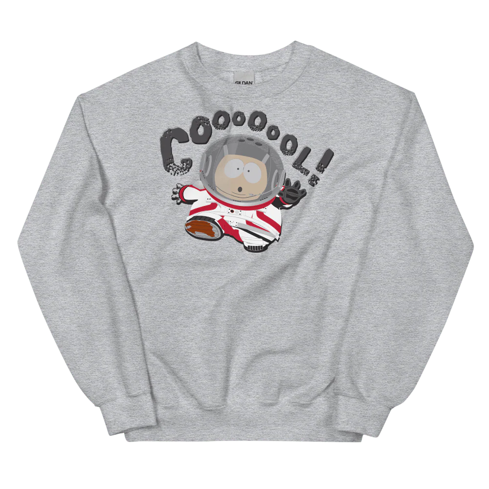 South Park Cartman Astronaut Coool! Fleece Crewneck Sweatshirt - Image 3