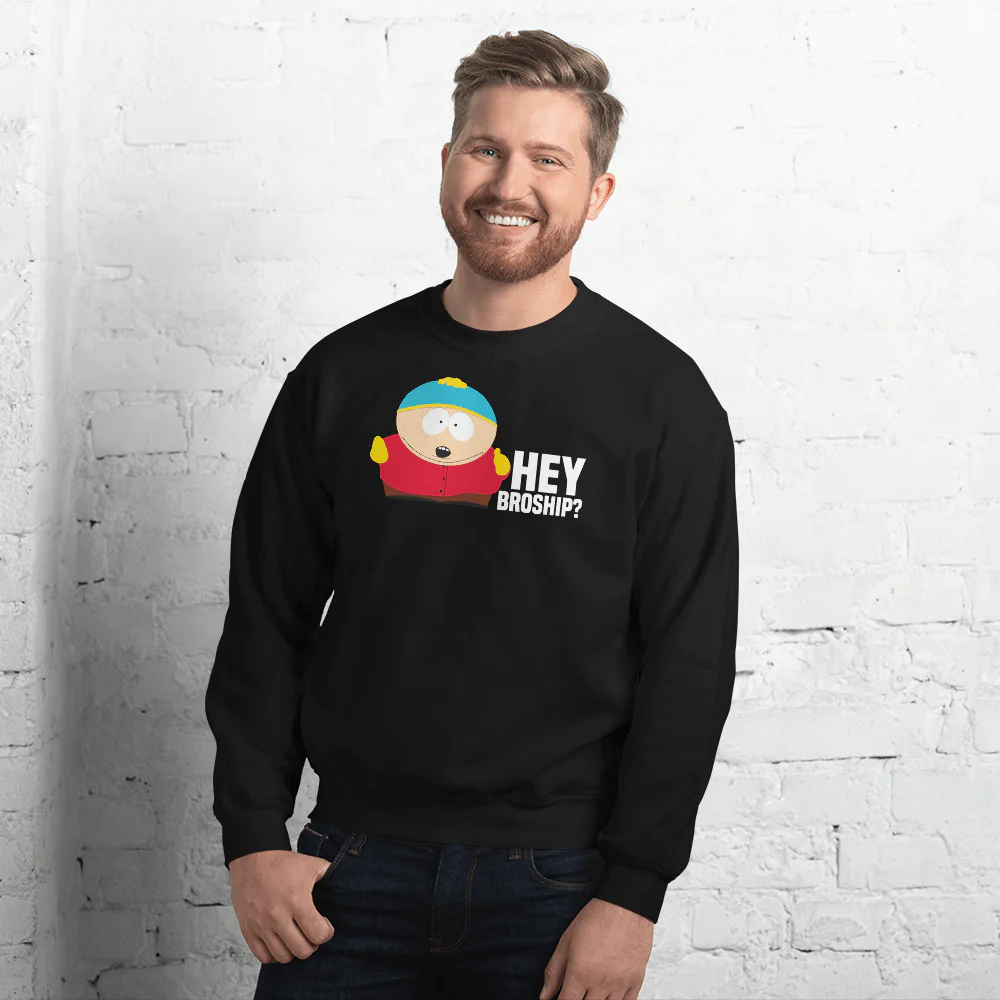 South Park Cartman Hey Broship Fleece Crewneck Sweatshirt - Image 2