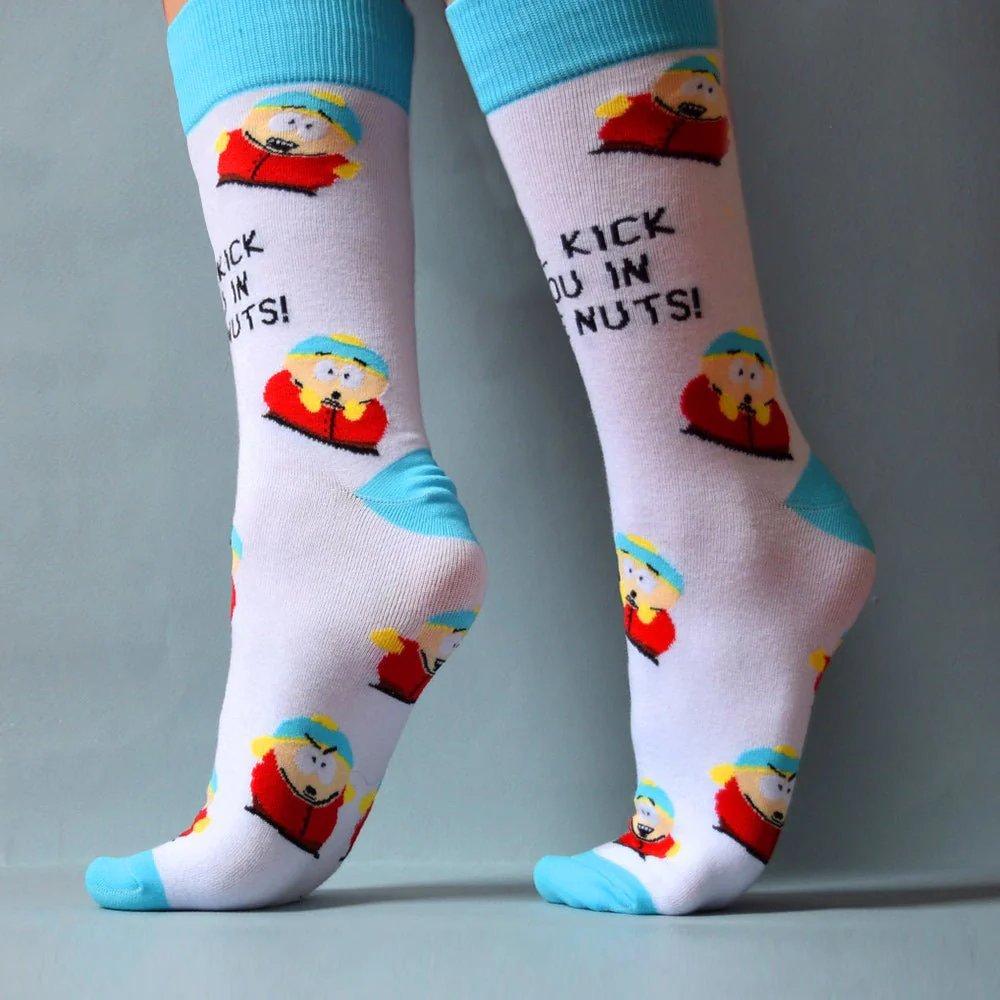 South Park Cartman Kick You in the Nuts Socks - Image 3