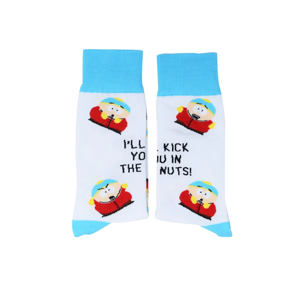 South Park Cartman Kick You in the Nuts Socks - Image 5