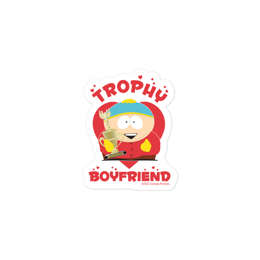 South Park Cartman Trophy Boyfriend Die Cut Sticker