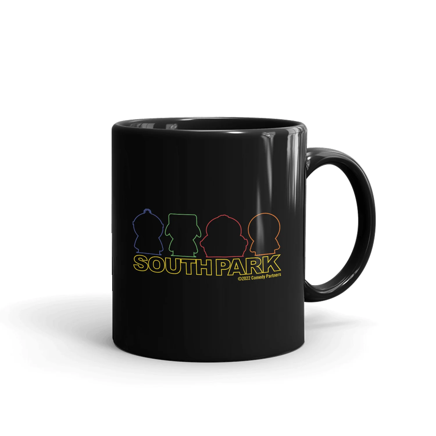 South Park Character Silhouettes Black Mug - Image 2