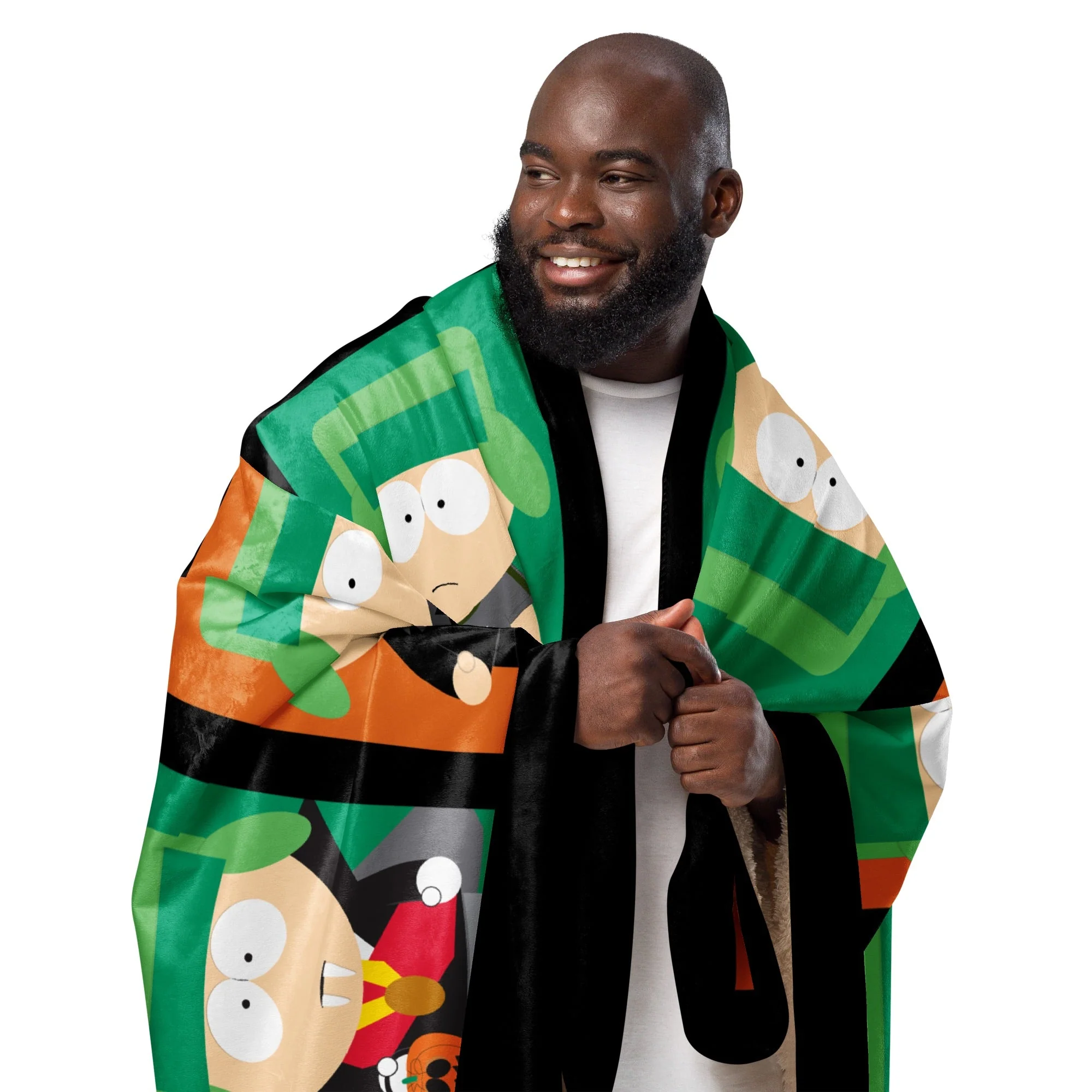 South Park Faces of Kyle Sherpa Blanket - Image 2