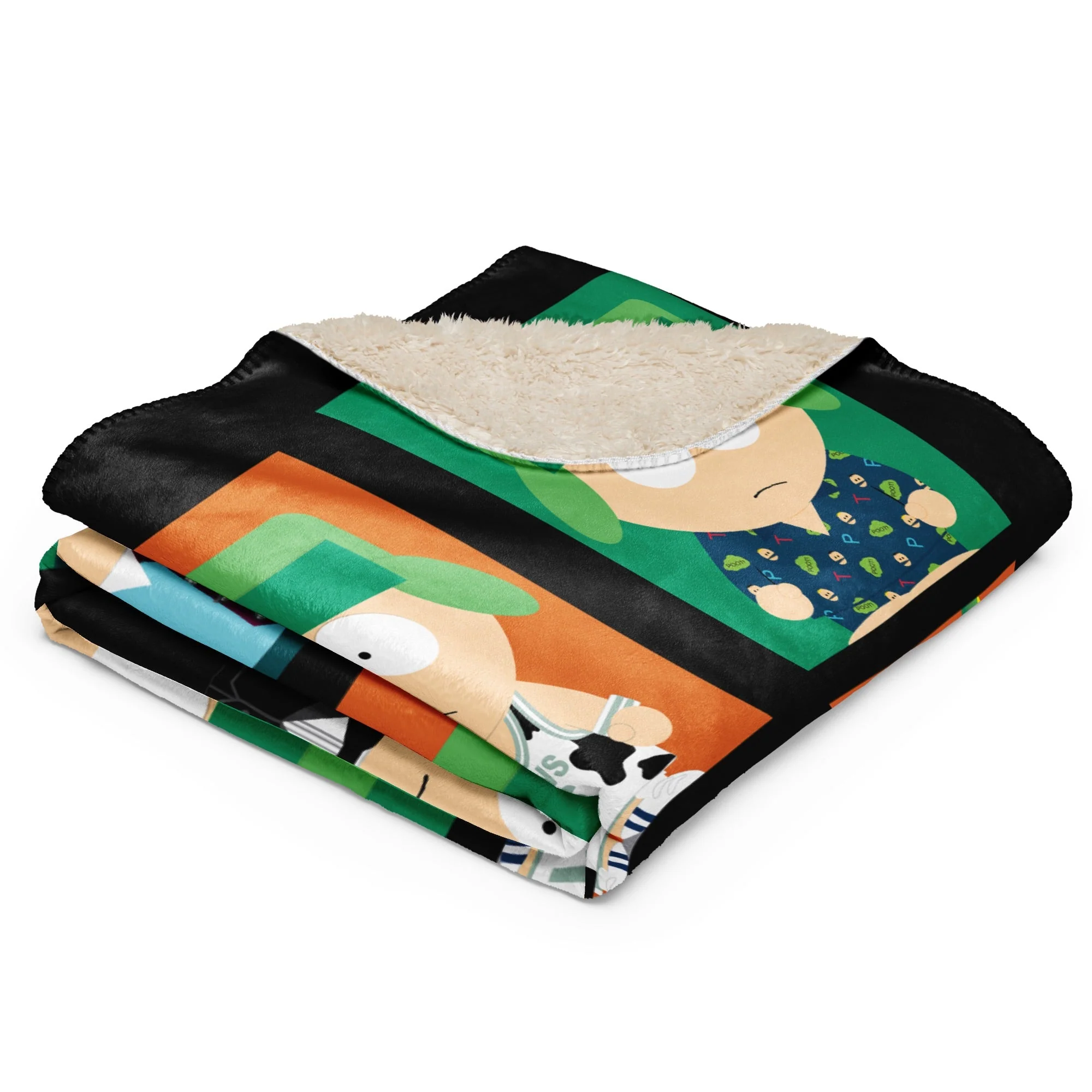 South Park Faces of Kyle Sherpa Blanket - Image 5
