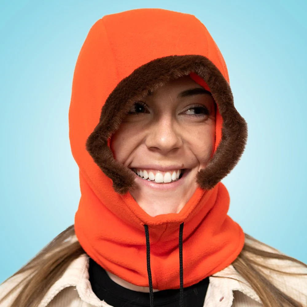 South Park Kenny Cosplay Hooded Hat with Fur - Image 2