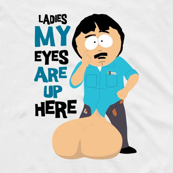 South Park Randy Eyes Up Here Adult Long Sleeve T-Shirt - Image 2