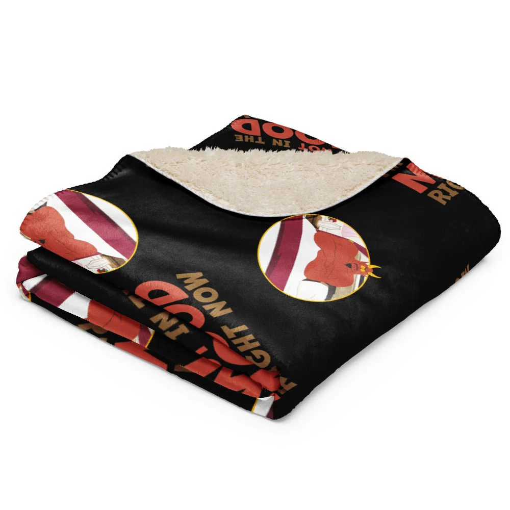 South Park Satan I'm Not In The Mood Premium Sherpa Blanket - Image 3