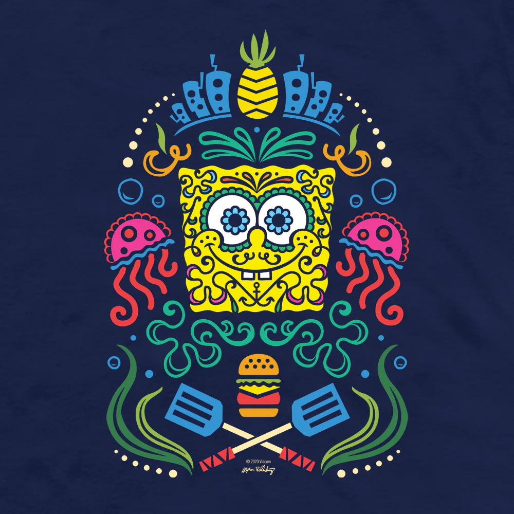 SpongeBob Sugar Sponge Full Color Adult Short Sleeve T-Shirt - Image 2
