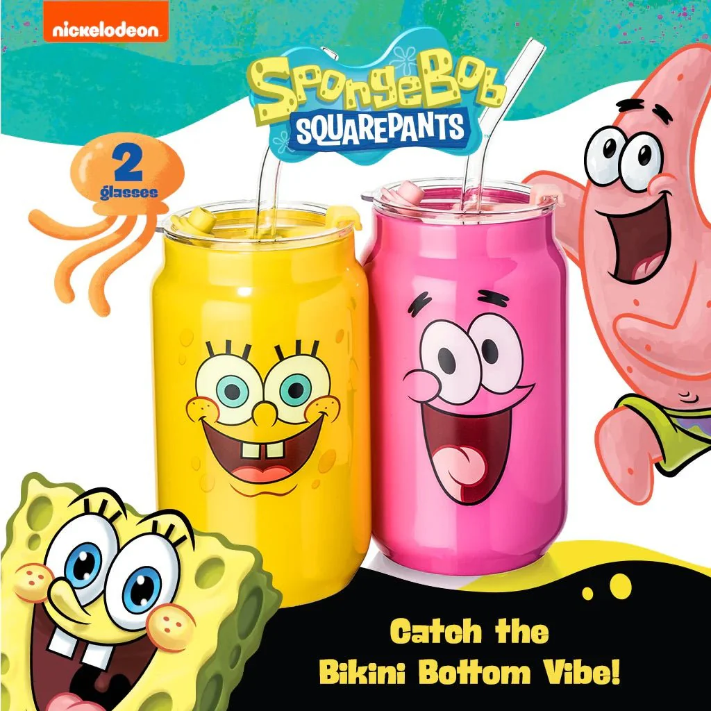 SpongeBob SquarePants Drinking Glasses - SpongeBob & Patrick - Image 2