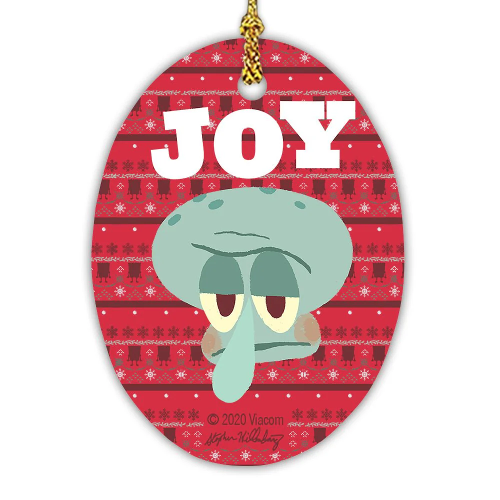 SpongeBob SquarePants Joy Oval Ceramic Ornament