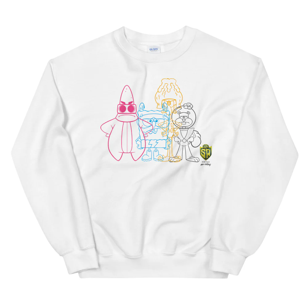 SpongeBob SquarePants IJLSA Silhouette Fleece Crewneck Sweatshirt