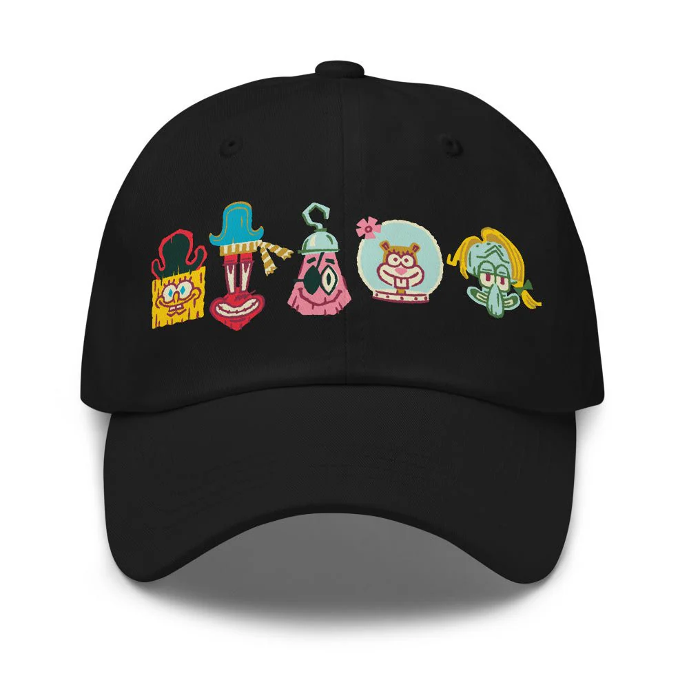 The SpongeBob Movie: Search For Squarepants Movie Embroidered Characters Classic Dad Hat