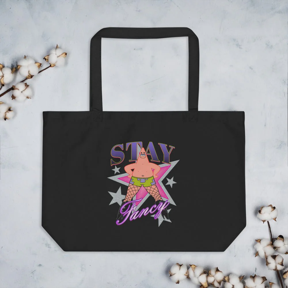 SpongeBob SquarePants Patrick Fishnets Stay Fancy Large Eco Tote - Image 2