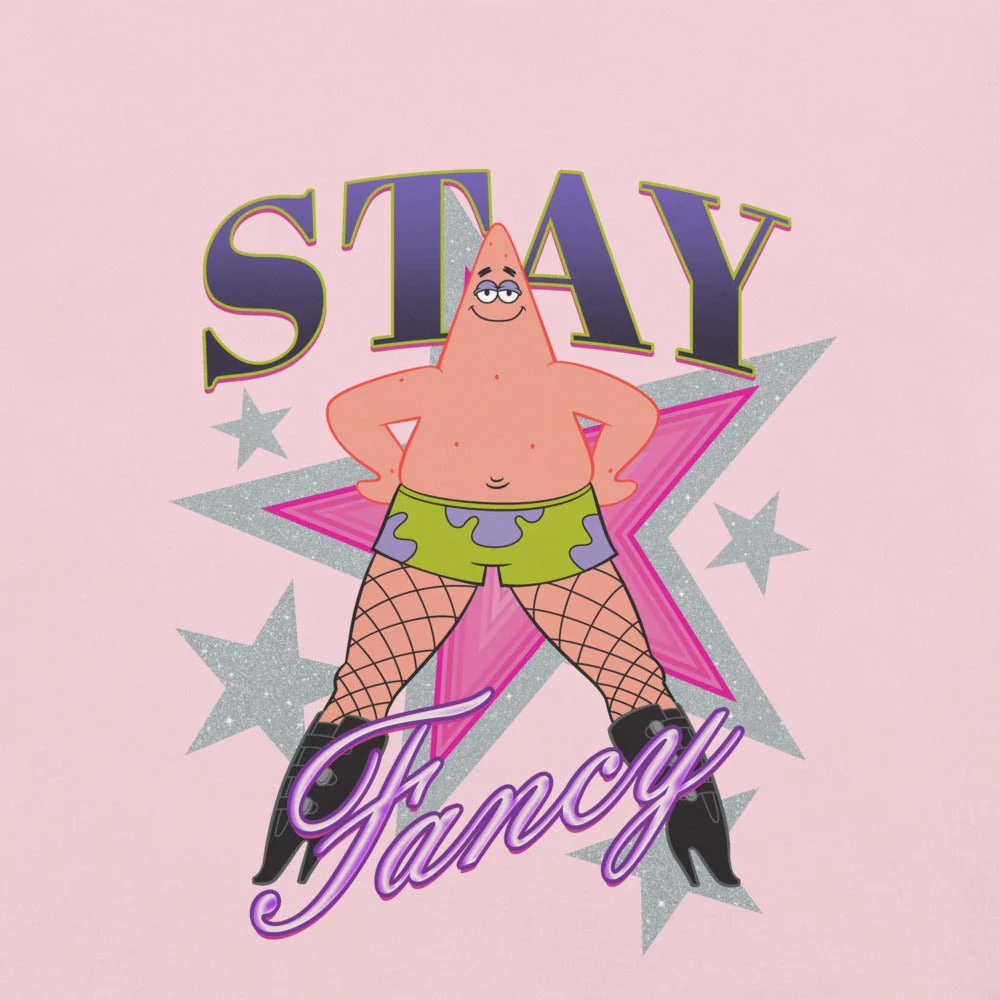 SpongeBob SquarePants Patrick Fishnets Stay Fancy Unisex T-Shirt - Image 2
