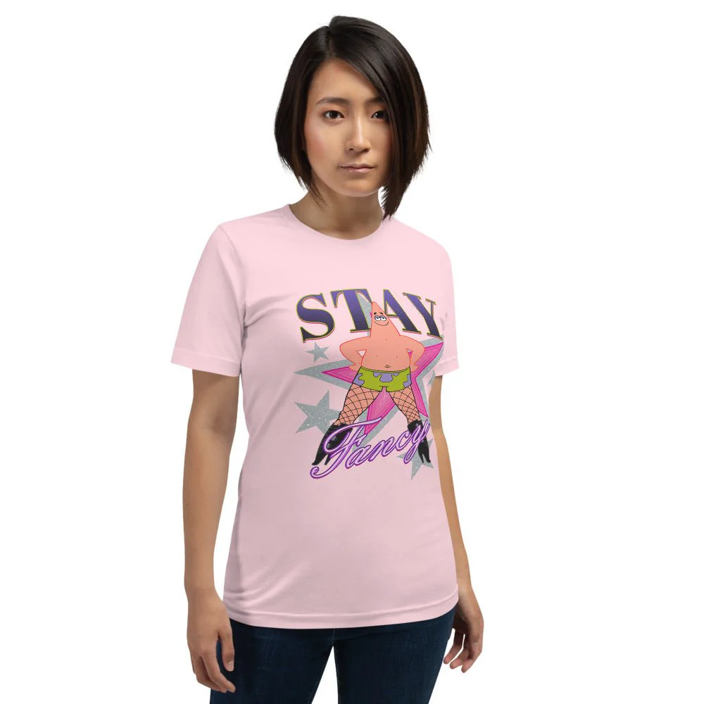 SpongeBob SquarePants Patrick Fishnets Stay Fancy Unisex T-Shirt - Image 3
