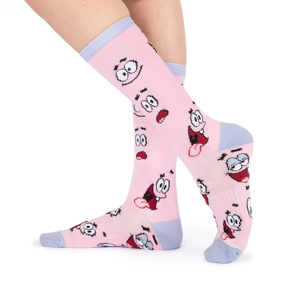 Spongebob SquarePants Patrick Funny Face Crew Socks - Image 3