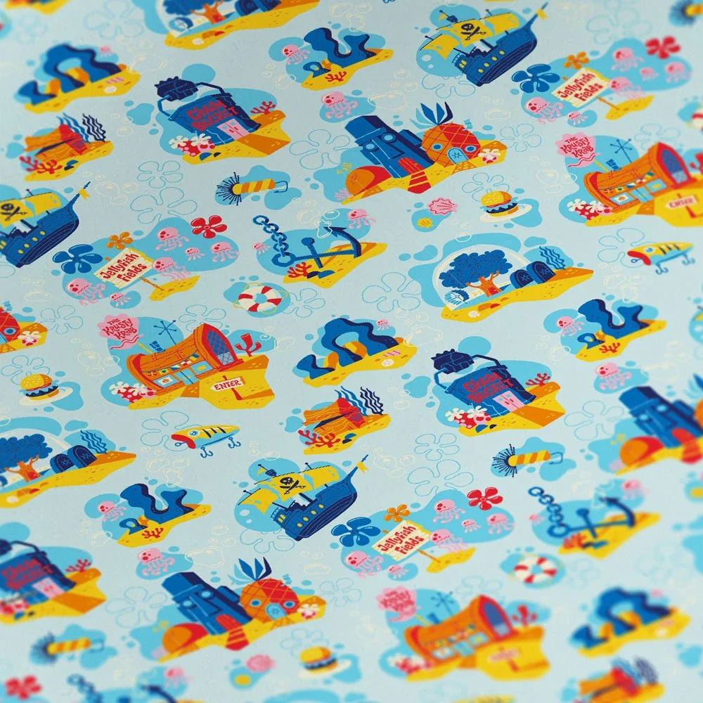 SpongeBob SquarePants Places Gift Wrap - Image 2