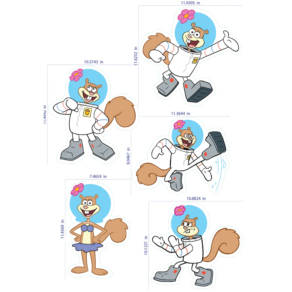 Spongebob Squarepants Sandy Wall Decals - Image 3