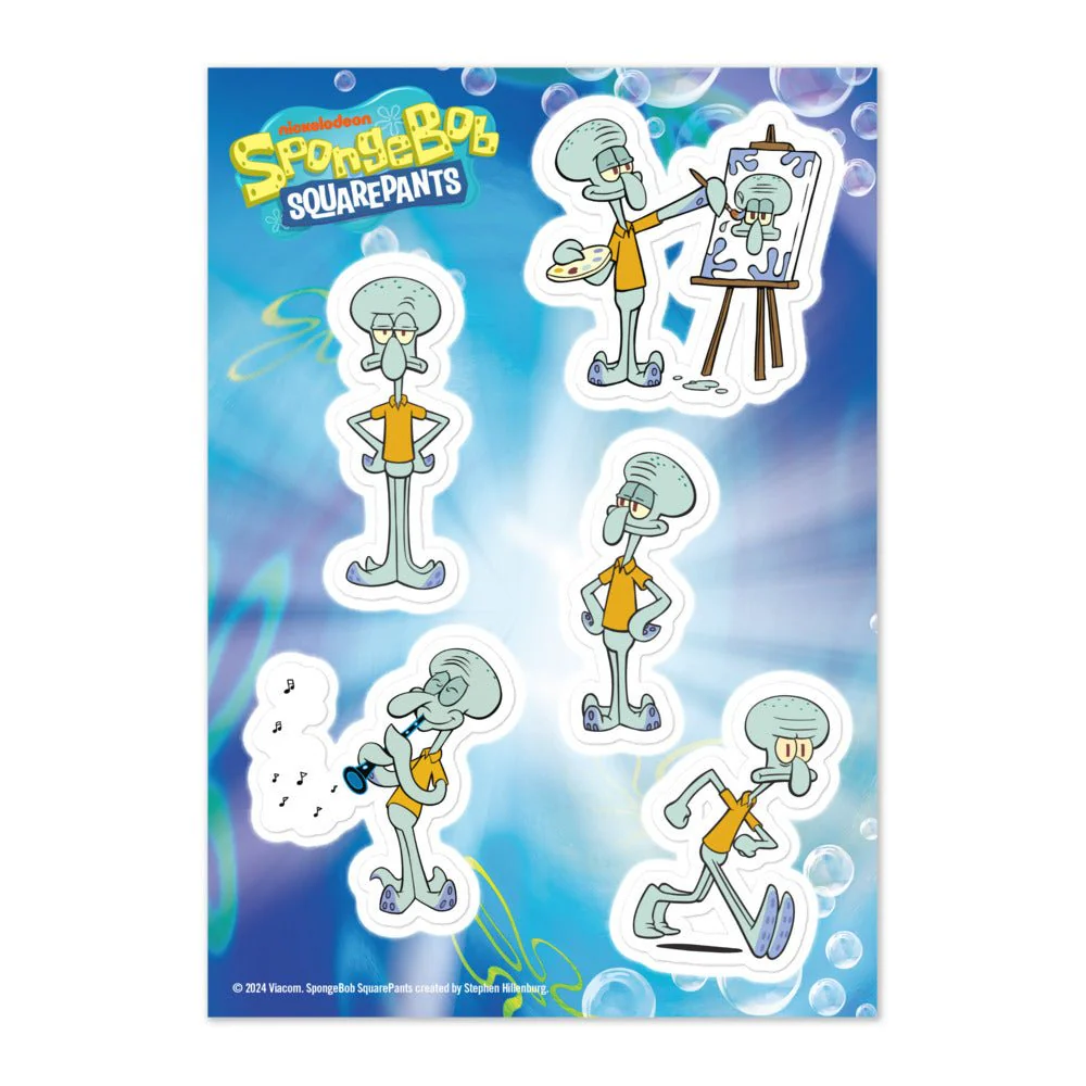 SpongeBob SquarePants Squidward Sticker Sheet