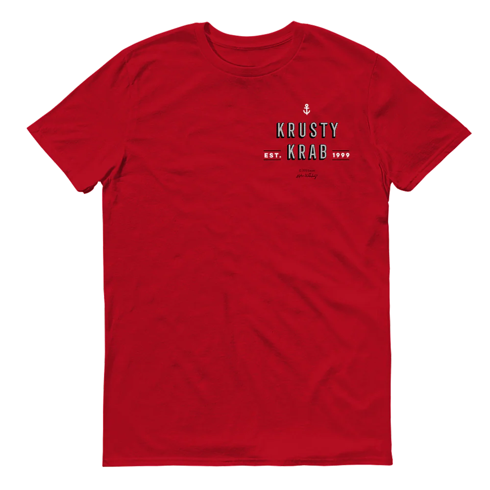 SpongeBob SquarePants The Krusty Krab Cashier Adult Short Sleeve T-Shirt - Image 3