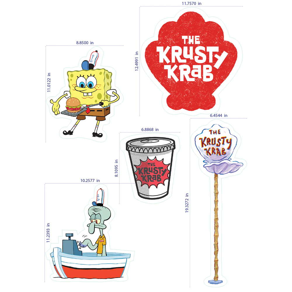 Spongebob Squarepants The Krusty Krabs Wall Decals - Image 3