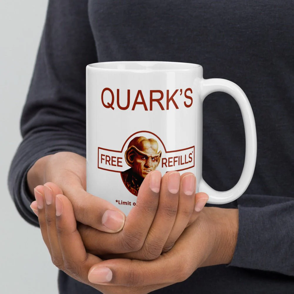 Star Trek: Deep Space Nine Quark's Inspired White Mug - Image 10