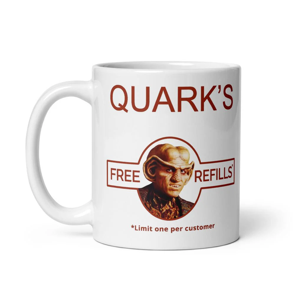 Star Trek: Deep Space Nine Quark's Inspired White Mug - Image 2