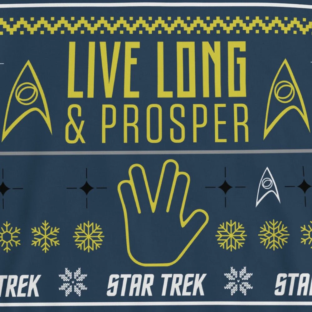 Star Trek Live Long & Prosper Holiday Crewneck Sweatshirt - Image 2