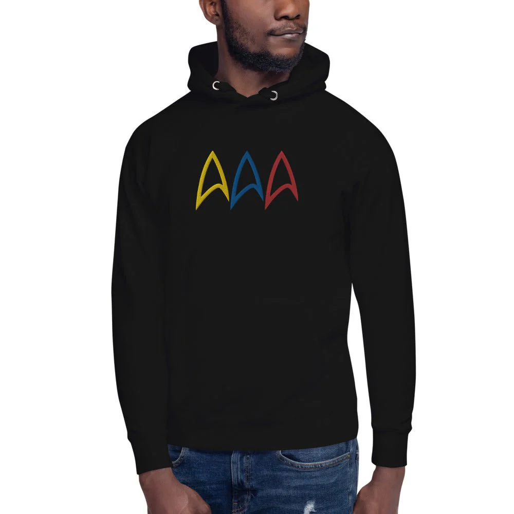 Star Trek Live Long Prosper Delta Embroidered Hoodie - Image 4