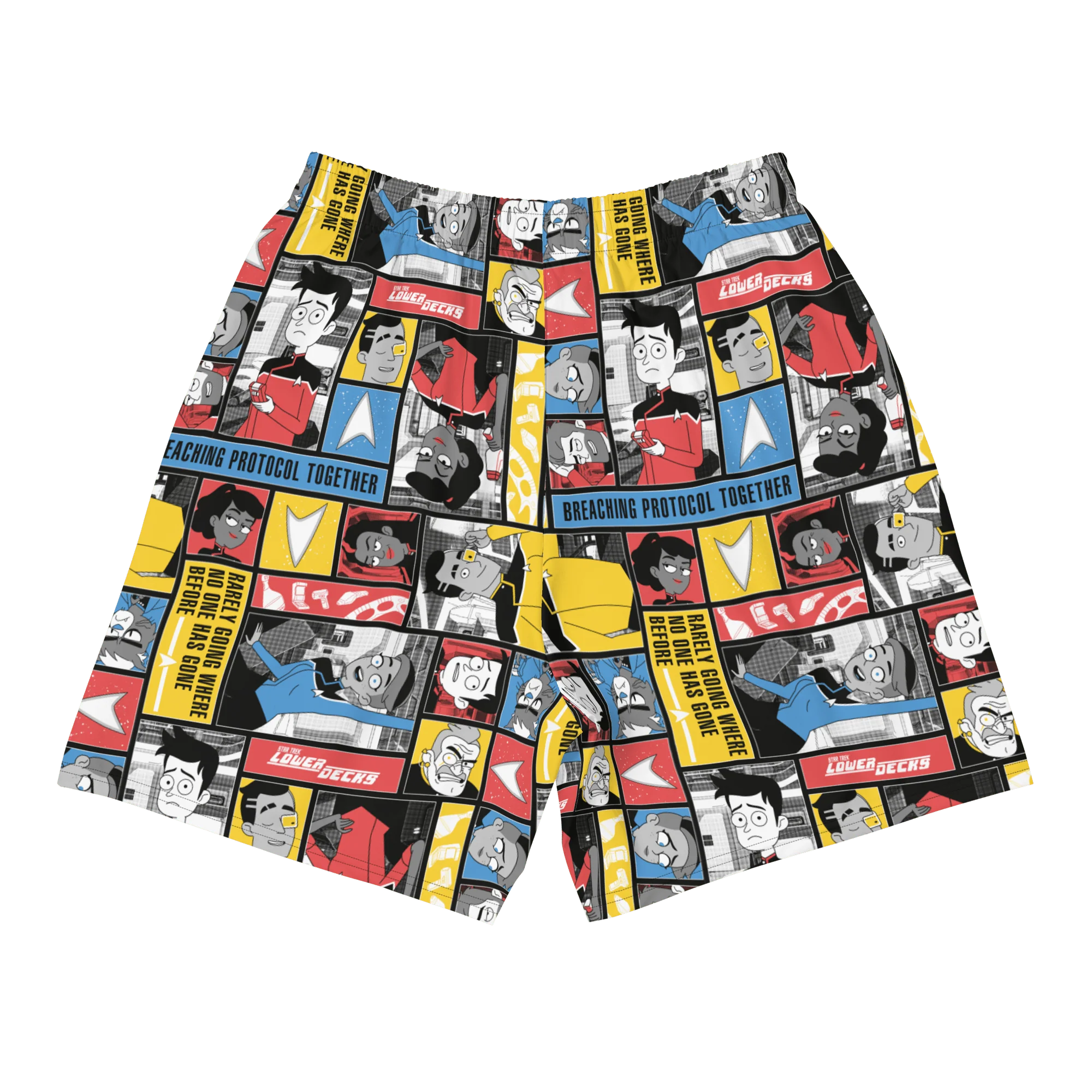 Star Trek: Lower Decks Blocks Pattern Athletic Shorts - Image 6