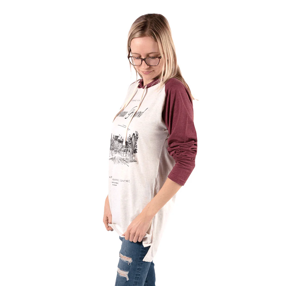 Star Trek: Picard Chateau Picard Vineyard Logo Tri-Blend Raglan Hoodie - Image 5