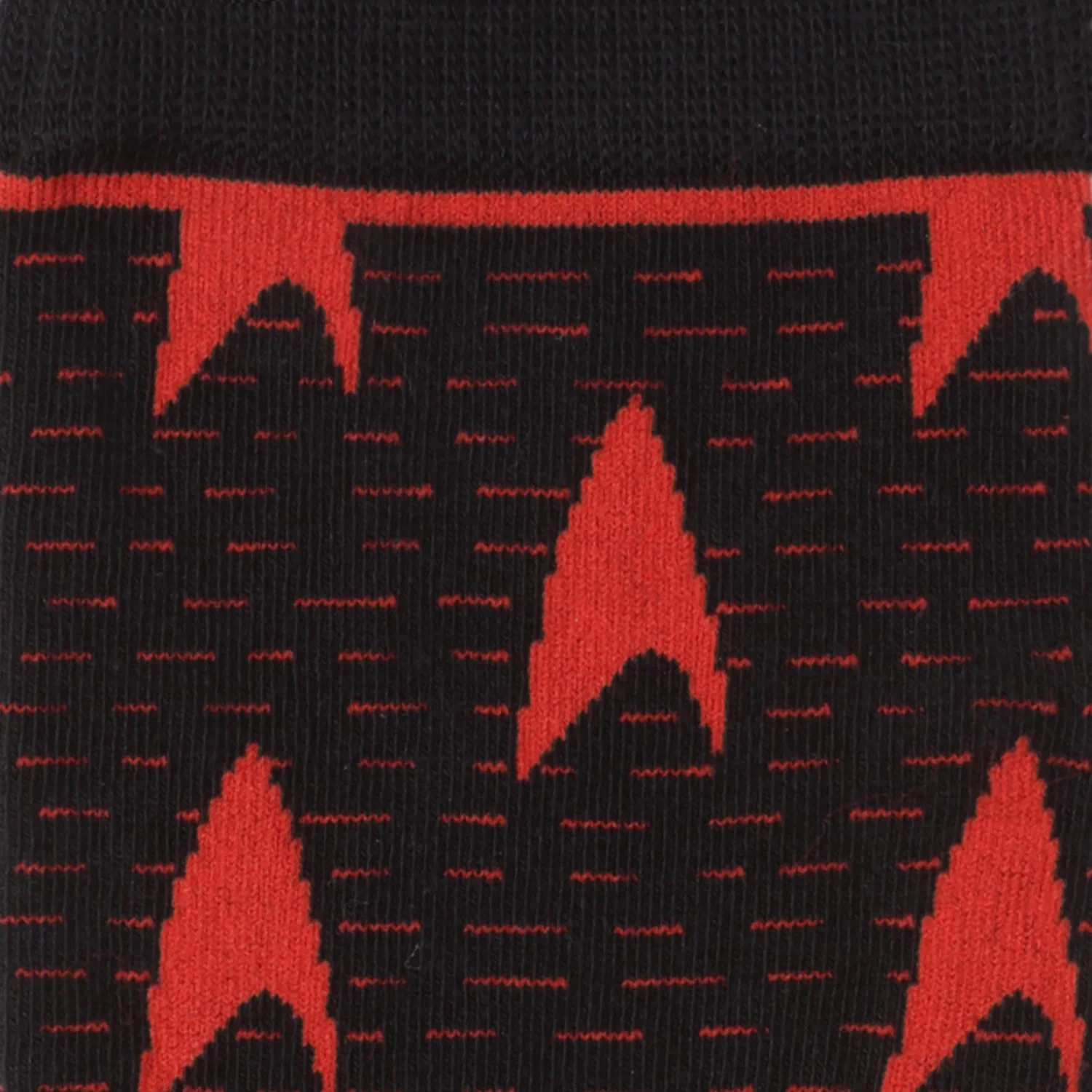 Star Trek Red Delta Shield Black Men's Socks - Image 2
