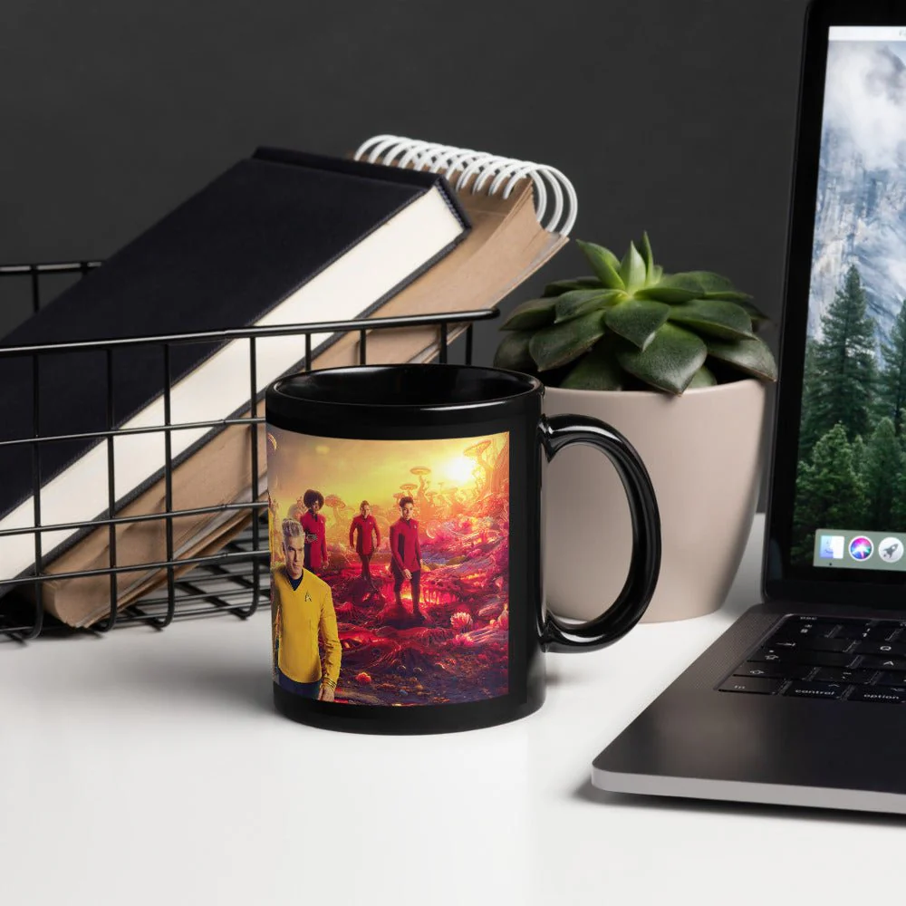 Star Trek: Strange New Worlds Season 3 Black Glossy Mug - Image 5