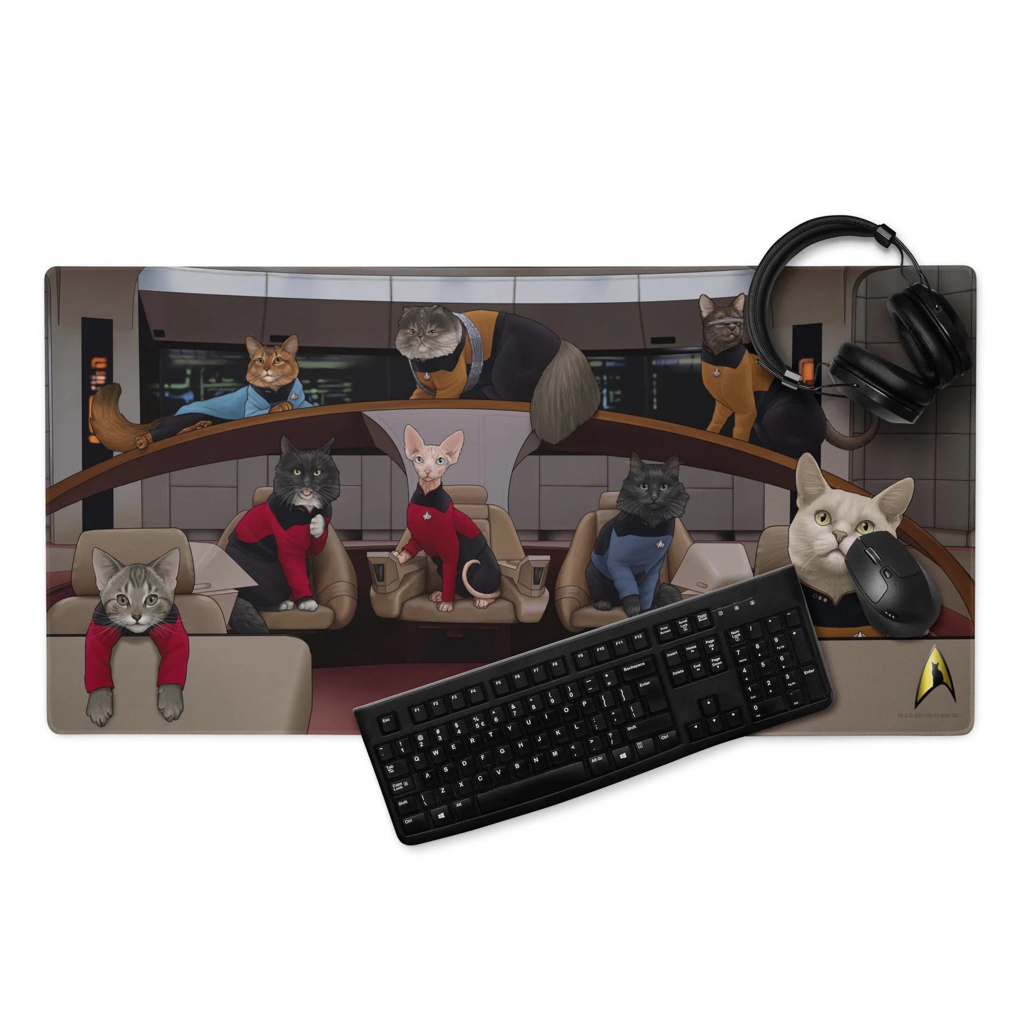 Star Trek: The Next Generation Crew Cats Gaming Mat