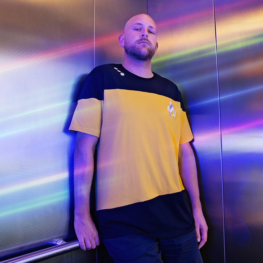 Star Trek: The Next Generation Operations Uniform T-Shirt - Image 3