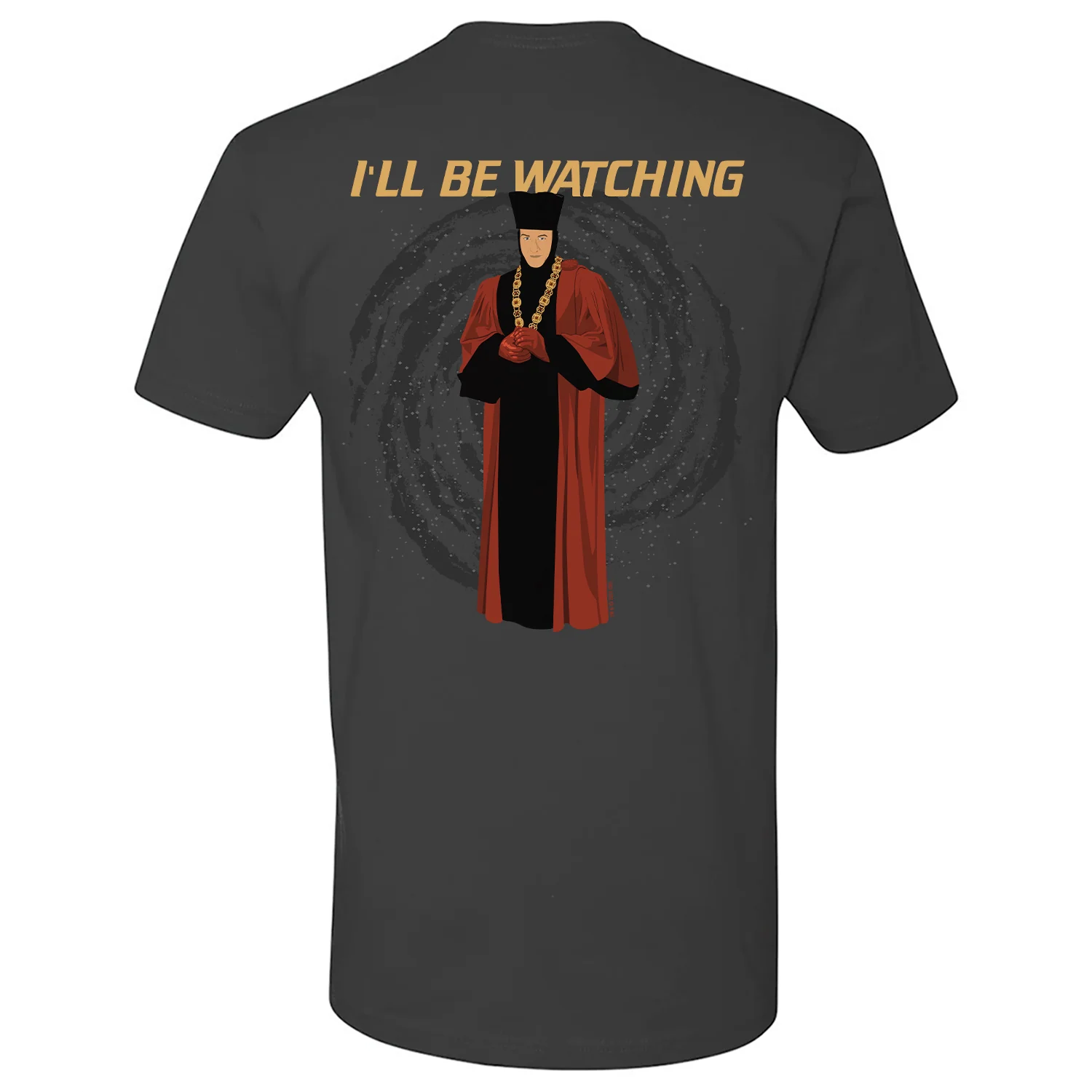 Star Trek: The Next Generation Q I'll Be Watching Adult Short Sleeve T-Shirt - Image 3