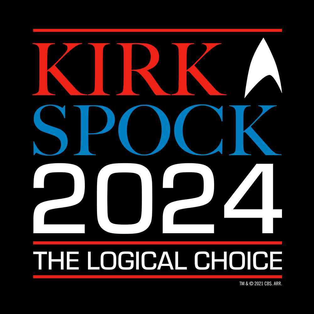 Star Trek: The Original Series Kirk & Spock 2024 Adult Short Sleeve T-Shirt - Image 2